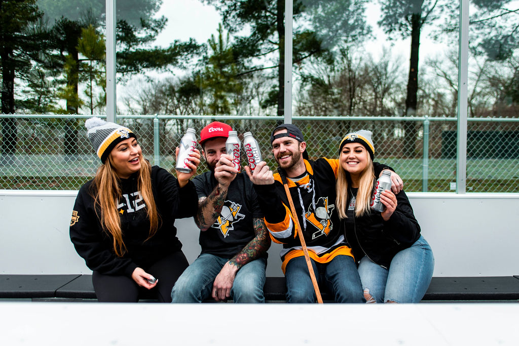 Lining up our <a href="/CoorsLight/">Coors Light</a> buddies as we get ready to cheer on <a href="/penguins/">Pittsburgh Penguins</a> for tonights big game!