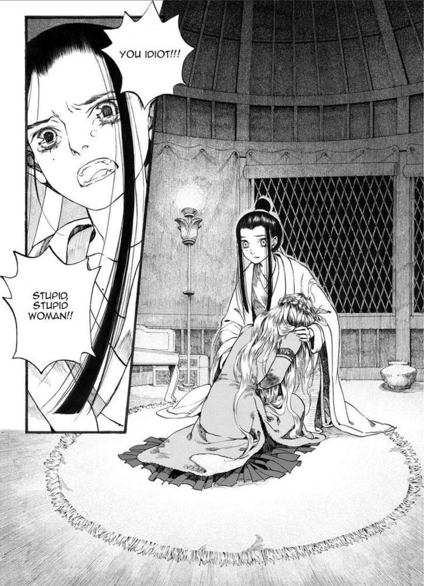 Confirmed. MIMI DIES BY HER OWN HANDS. When Changge knew of her spying at Ashina Sun, she stabbed herself  She actually spied for Khatun & She Er in exchange for her brother’s safety. But little did she know they let her brother die in a plague. Poor MiMi  #TheLongBallad