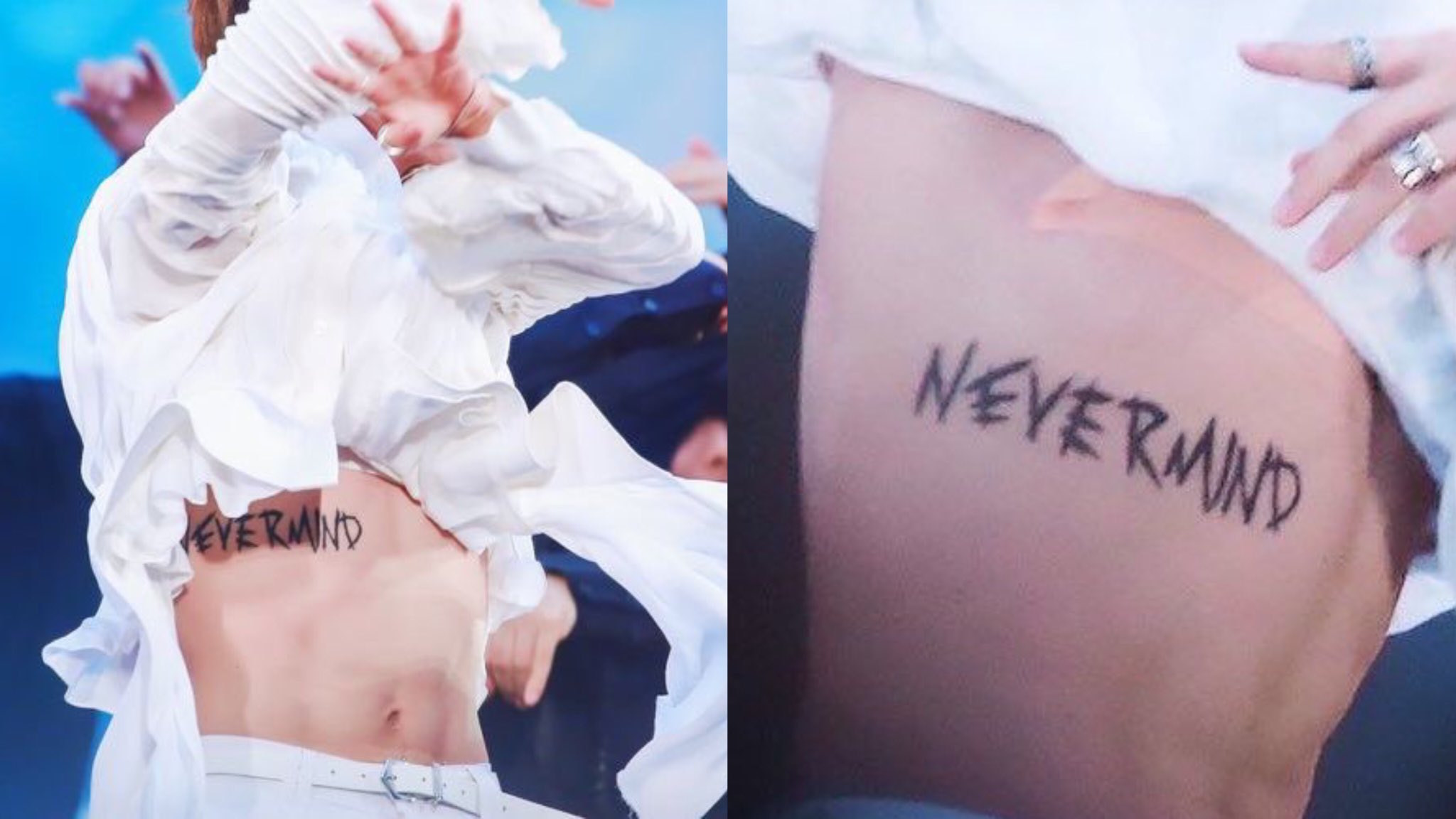 Чимин тату Nevermind