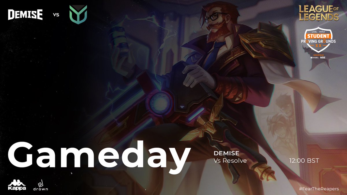 Let’s try this again shall we... 😅

It’s time for the <a href="/TheUKEL/">4 Nations | The UK & Ireland's National League</a> #StudentProvingGrounds

🆚 <a href="/rsvgg/">Resolve</a> 
🕛 12:00 BST
📺 twitch.tv/theukel 

#YouSawNothing #FearTheStudents 🎓