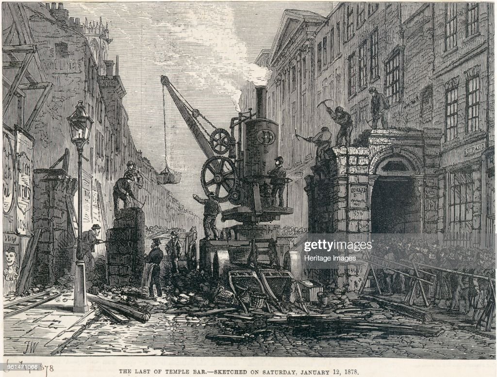 In 1878 the City of London Corporation, wished to widen the road but was unwilling to destroy a Christopher Wren monument. Over 11 days Temple Bar was, dismantled stone by stone and the 2,700 pieces stored. But what to do next?