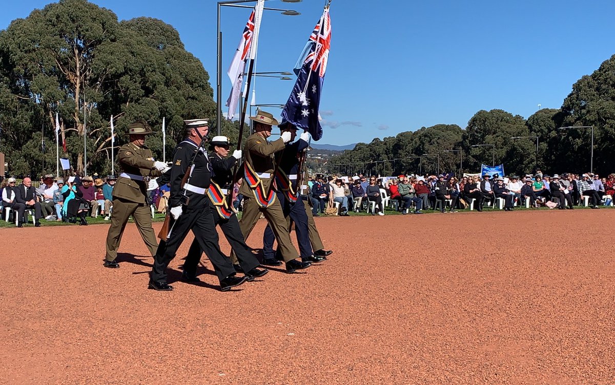 moroccoinaussie's tweet photo. Great to see this crowd for the #AnzacDay2021, commemorating the landing on Gallipoli 106 years ago @AWMemorial in Canberra. Mr #Karim_Medrek Ambassador of #Morocco &amp; Dean of the #African_Group in presence of @ScottMorrisonMP remembered all women and men in uniform. #Lestweforget https://t.co/zDMW2xE3Xw