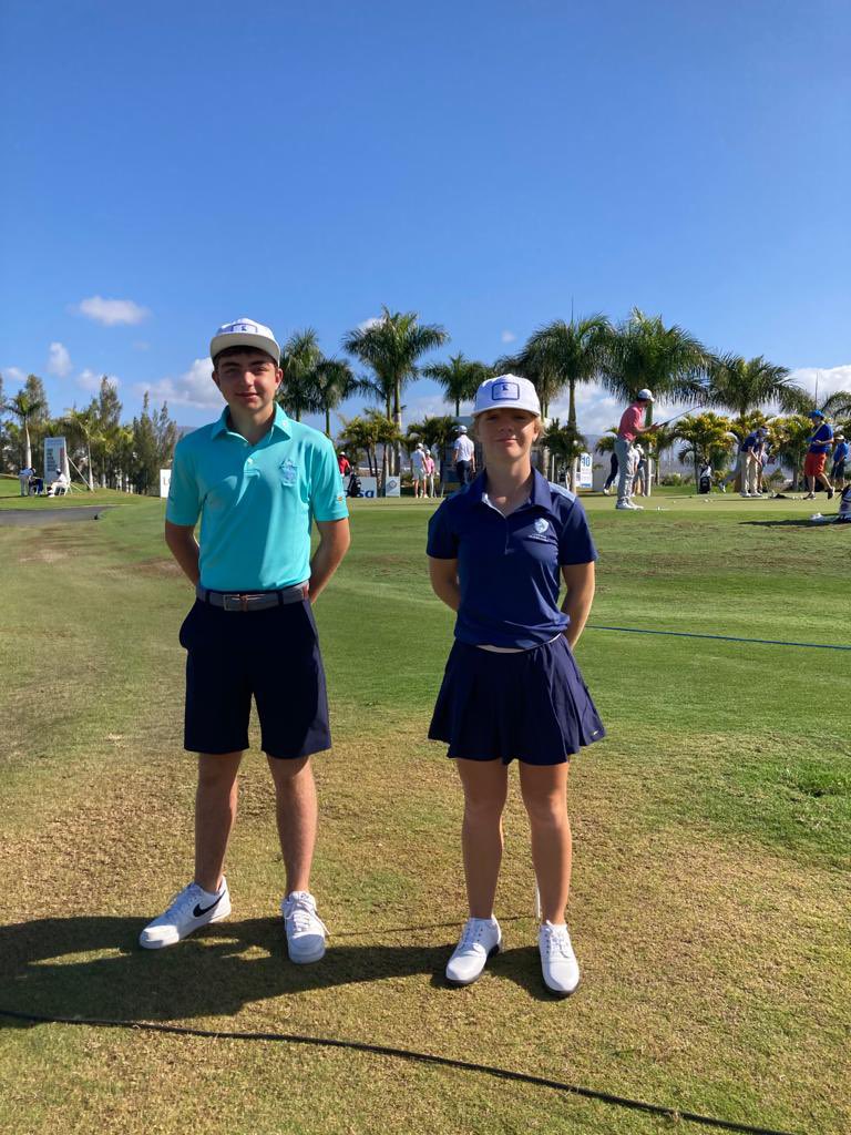 🤙🏻 Los ganadores absolutos 🏆 de la tercera prueba del #CircuitoRafaCabreraBello, 🏌🏼‍♂️Lucas Vidal y 🏌️‍♀️Keira González, disfrutan hoy invitados por <a href="/RCabreraBello/">Rafa Cabrera Bello</a> y el <a href="/EuropeanTour/">European Tour Group</a> del #GranCanariaLopesanOpen en <a href="/MelonerasGolf/">Meloneras Golf</a> ⛳️.

#Golf #Deporte #Esfuerzo #Diversión