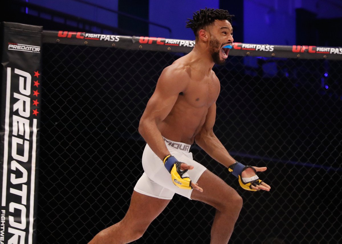 Who else reacted like <a href="/mannyakpanSBG/">Manny Akpan</a> after seeing his slick KO at #THETRILOGY