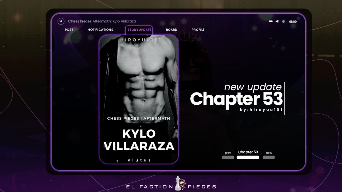 ELFactionPieces's tweet photo. STORY UPDATE: Chess Pieces Aftermath: Kylo Villaraza Chapter 53

Read it here: https://t.co/yjyMWEXo7k

#CPAKVchap53 https://t.co/Shkuj5F9tG