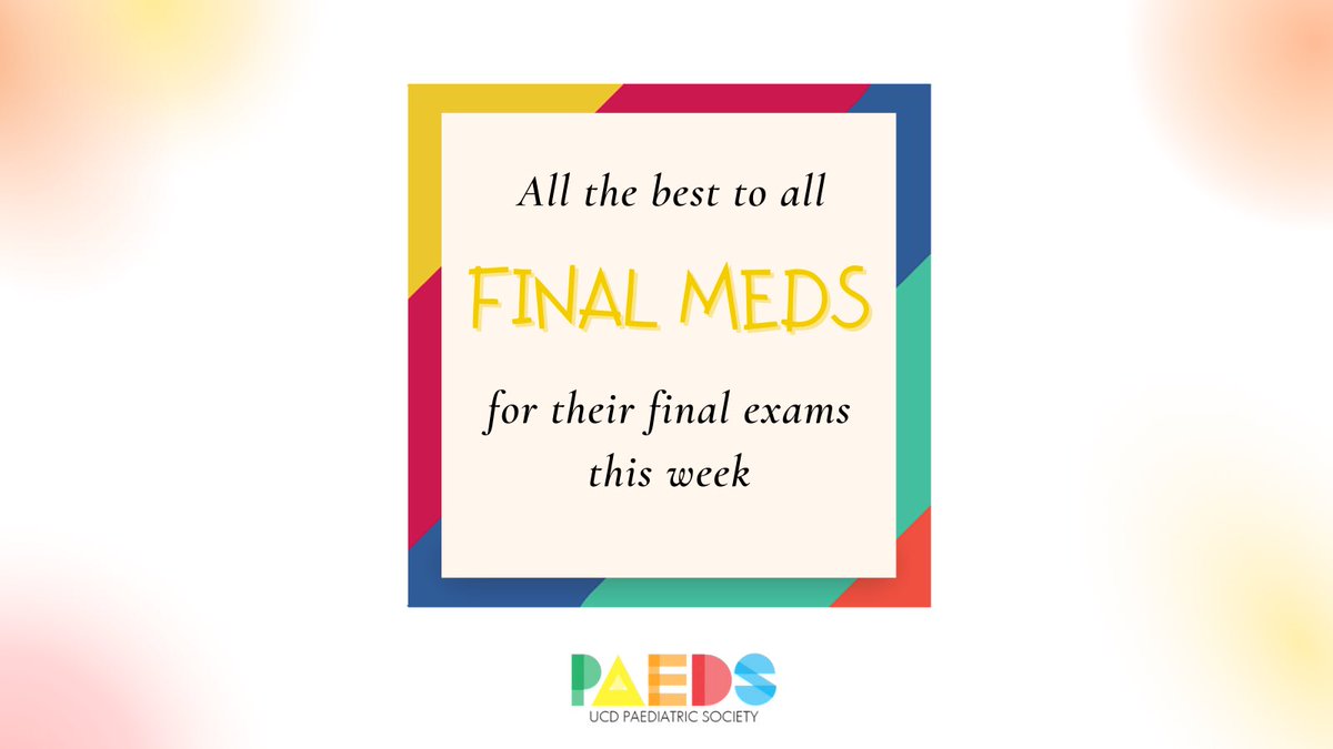 Wishing all the best to all final medical students on their exams this week✨ #YouGotThis
