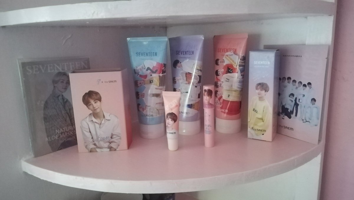 [Peak on my collections] @thesaem  @TheSaemPH  one of merchs I didn't plan to collect but things (a.k.a sales) happens Anyways... just missing handcreams & travel kits @pledis_17|  #정한 Bias|  #세븐틴