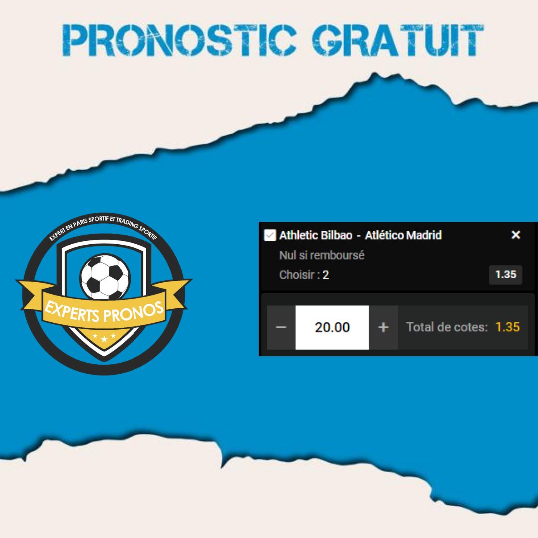 pronos_experts's tweet image. Nouveau prono du jour en ligue espagnole! Atletico madrid gagne le match, prono remboursé si match nul! Modérez vos mises et on encaisse encore aujourd'hui ;) #TeamParieur