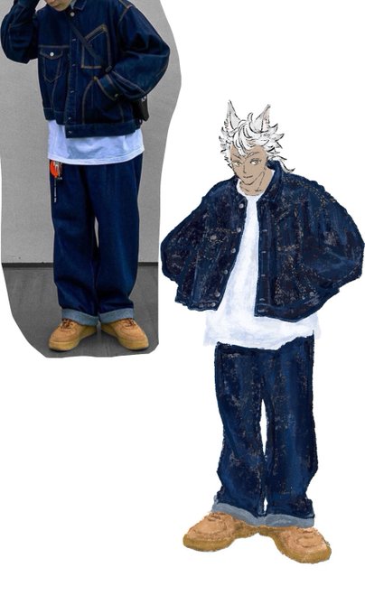 「denim jacket」 illustration images(Latest｜RT&Fav:50)｜4pages