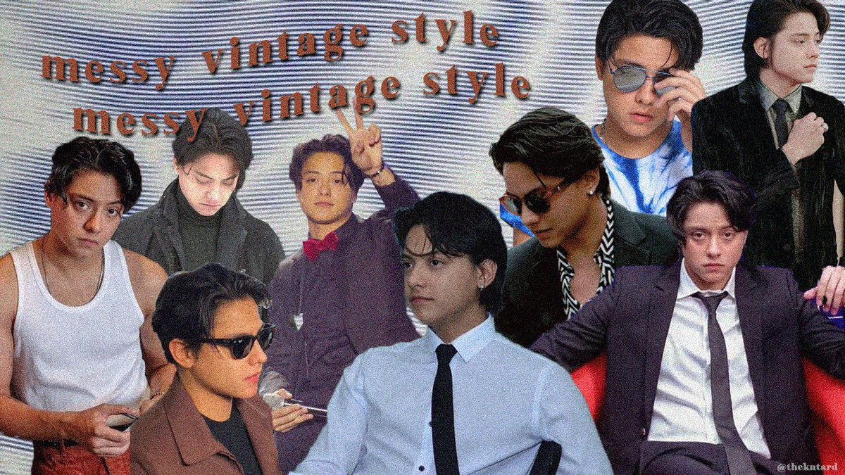 messy vintage style ely, tristan and dos era!! One of my personal fave hairstyle because it looks so effortless but super lakas ng dating. This is the era na ang daming nag attempt gumaya sa hairstyle niya lol. So freakin hot especially when he style this with suits. 