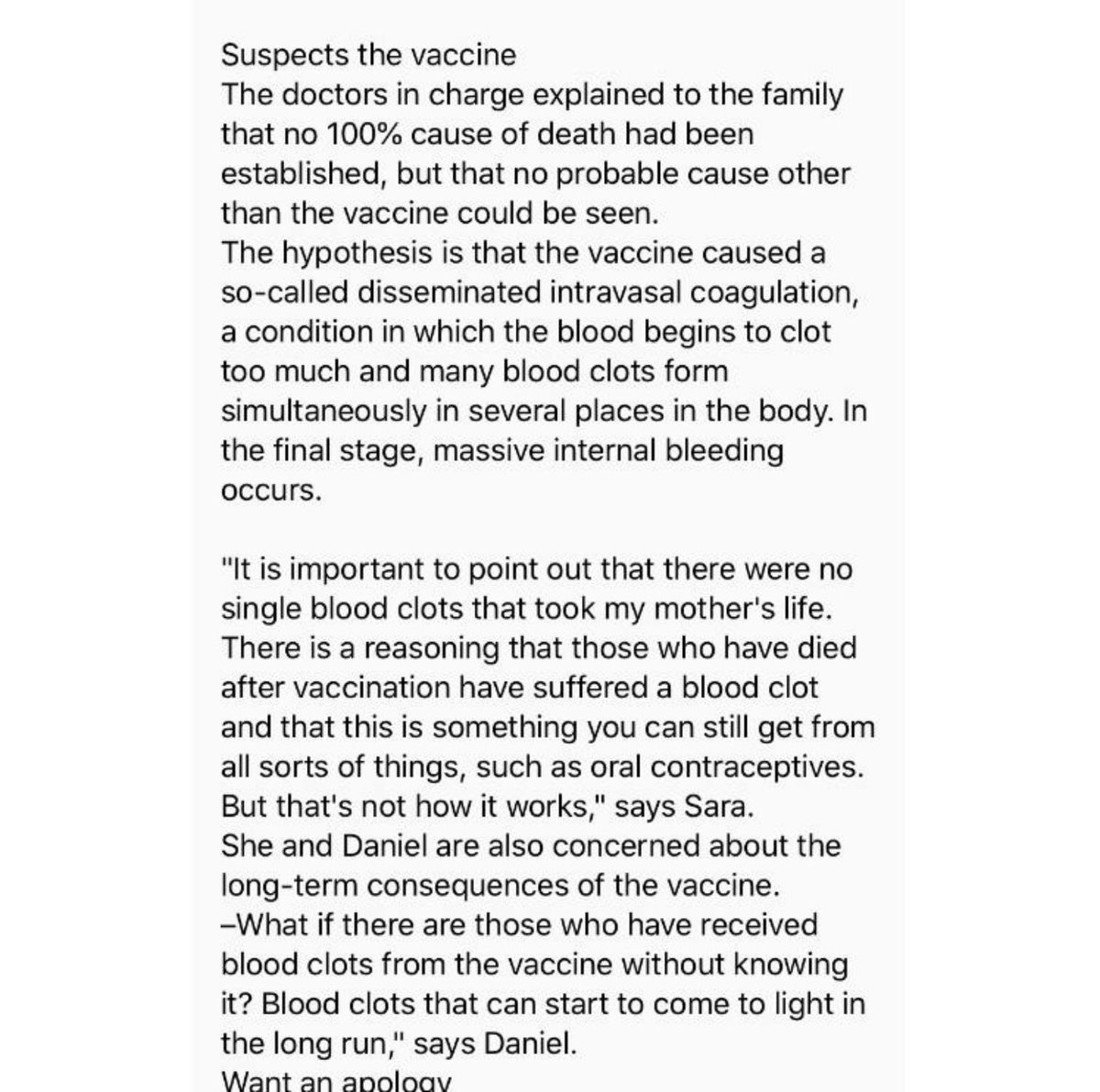 This is not about being ‘anti vaccine’. People can decide that for themselves and should be respected for their choice. But surely nobody can be ‘for’ injected therapies which have been rushed into mass usage across whole populations without adequate safety testing.