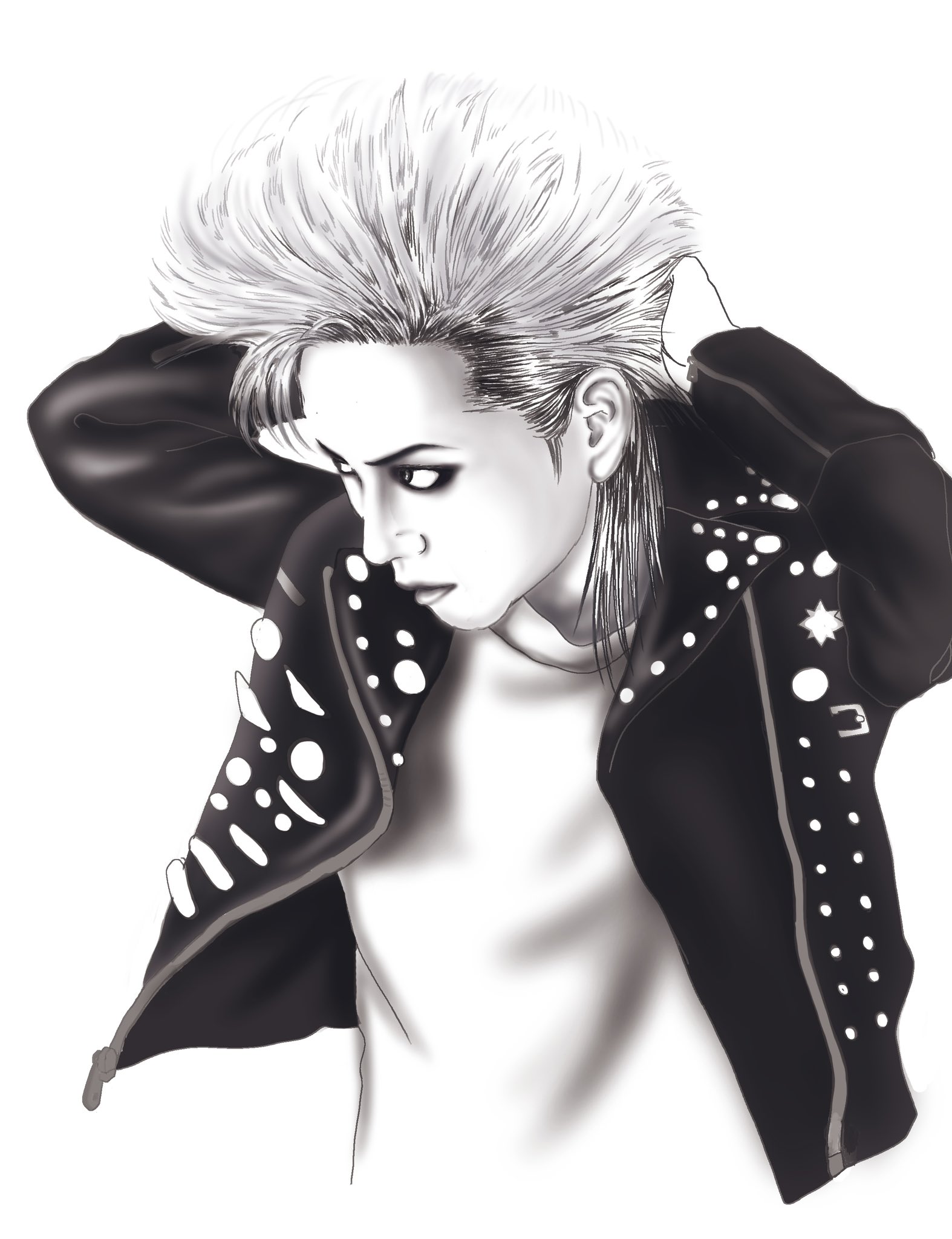 He Venly 今日描いたhideさんイラスト 絵を描くのは 細かい部分まで見逃さないよう そしてそれを表現出来るよう 視野と技術を磨く為です 衣裳製作にも活かせる様に Hide Xjapan Hideイラスト イラストレーターさんと繋がりたい 表現者 T Co