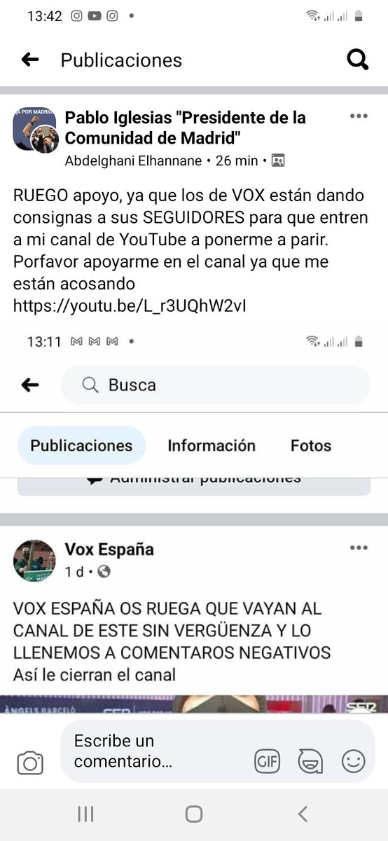 NOTICIASESPAA6's tweet image. Que os parece esto?
Vamos a darles lo que se merecen 
A estos PROGRES. 

RUEGO apoyo, ya que los de VOX están dando consignas a sus SEGUIDORES para que entren a mi canal de YouTube a ponerme a parir.
Porfavor apoyarme en el canal ya que me están acosando 
youtu.be/L_r3UQhW2vI