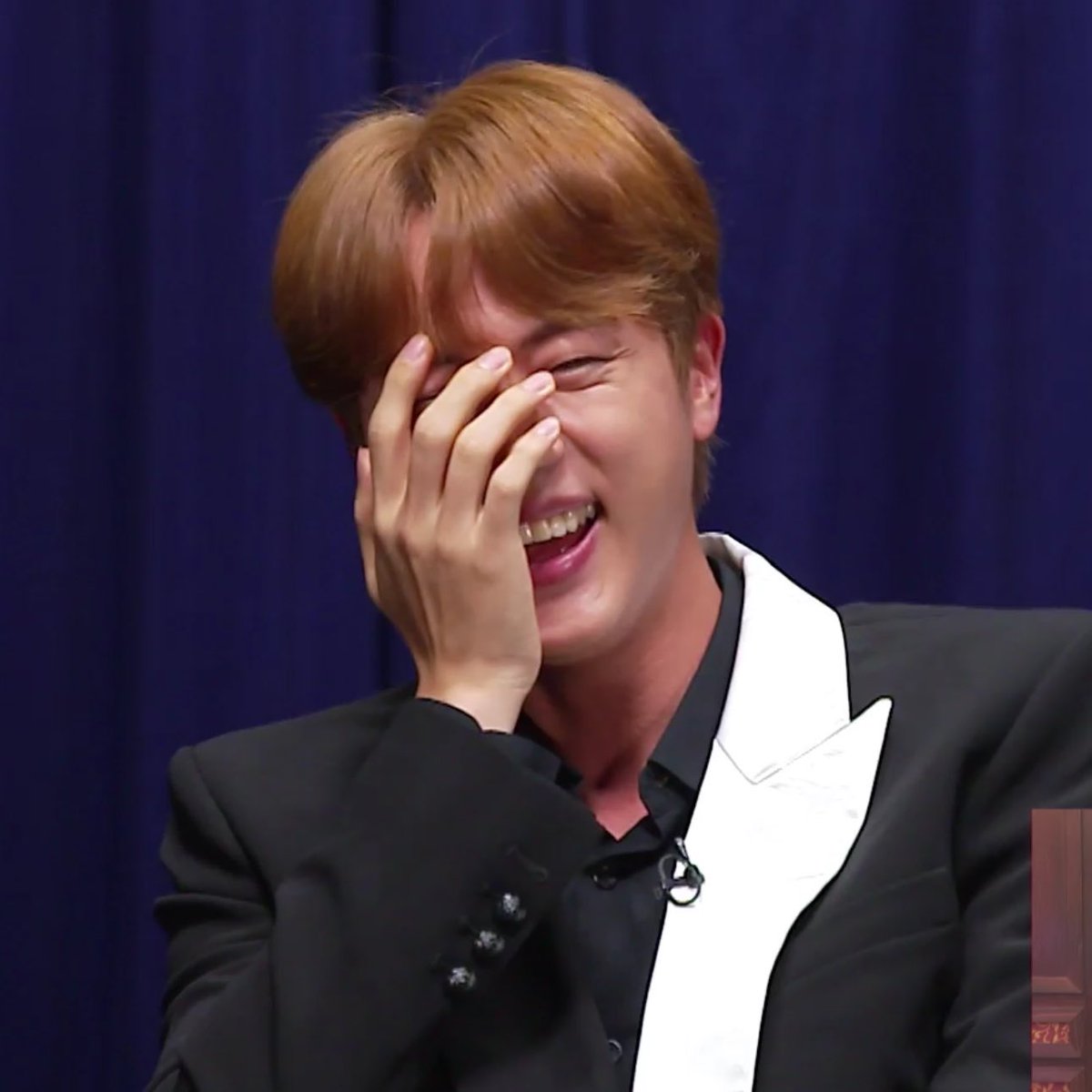 this photo sequence of seokjin getting flustered and turning really red