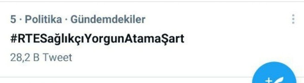 Tag gündemde arkadaslar. Resimli twet atabilirsiniz ve gündemde uzun süre kalmak için 1 twet 5 retwet yapalım lütfen. #RTESağlıkçıYorgunAtamaŞart