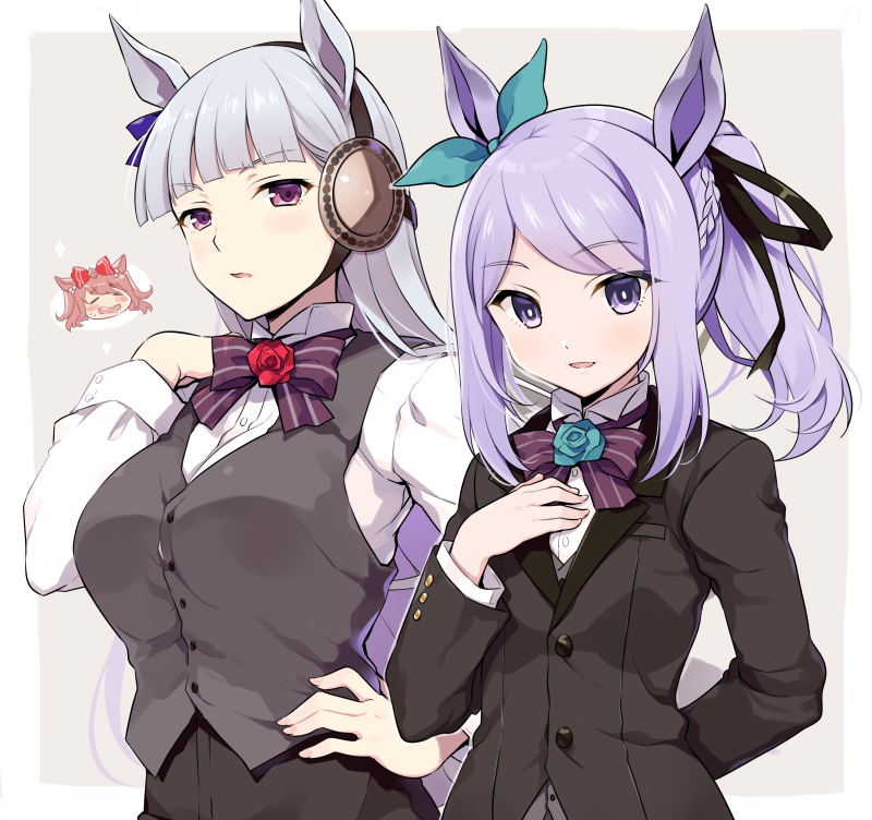 ウマ娘 執事服を着たゴールドシップとメジロマックイーン イラスト ウマ娘うまぴょいまとめ