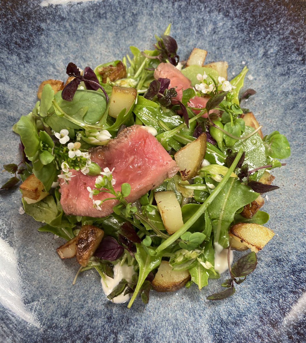 Chef Paul Askew (@porkyaskew) on Twitter photo New to the “Al Fresco”menu yesterday and will be staying on for a sunshine ☀️ treat ! Warm Salad of Seared Red Poll Beef with wirral watercress rocket and wild Garlic sweet red onions Jersey Royals and a wasabi soy vinaigrette 🪴🍷☀️❤️Spring Has Sprung ...<a href="/ArtSchoolLpool/">The Art School</a> New to the “Al Fresco”menu yesterday and will be staying on for a sunshine ☀️ treat ! Warm Salad of Seared Red Poll Beef with wirral watercress rocket and wild Garlic sweet red onions Jersey Royals and a wasabi soy vinaigrette 🪴🍷☀️❤️Spring Has Sprung ...<a href="/ArtSchoolLpool/">The Art School</a>