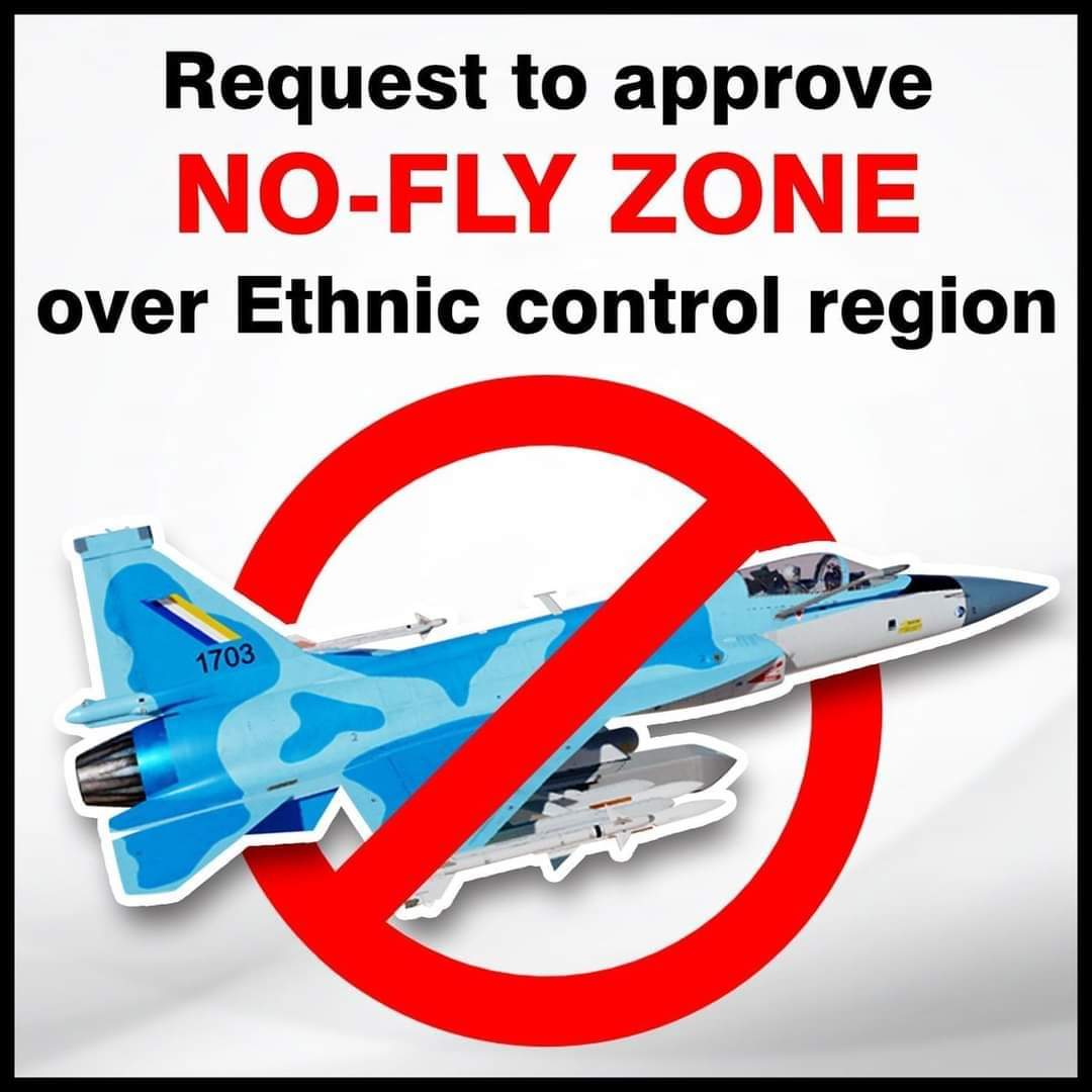 AzureKhh's tweet photo. Urgently need to establish NO FLY ZONE in Myanmar. 

#Apr25Coup #NoFlyZoneInMyanmar #WhatsHappeningInMyanmar @RapporteurUn @SchranerBurgen1 @UN_HRC @antonioguterres @SecBlinken https://t.co/2UTUOtMjV3