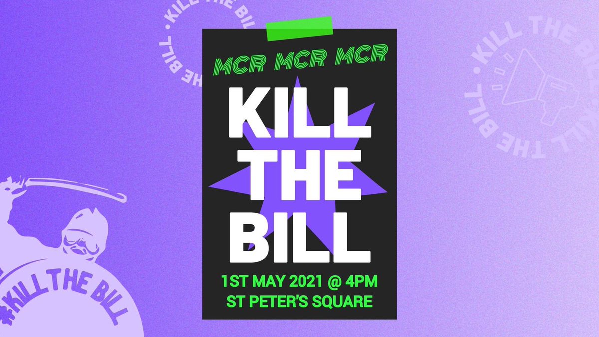 On the 1st May, people across Manchester will be taking action against the #PoliceCrackdownBill. For the sake of our right to protest, for the rights of GRT communities, and so much more, make sure you’re there ✊ #killthebill
