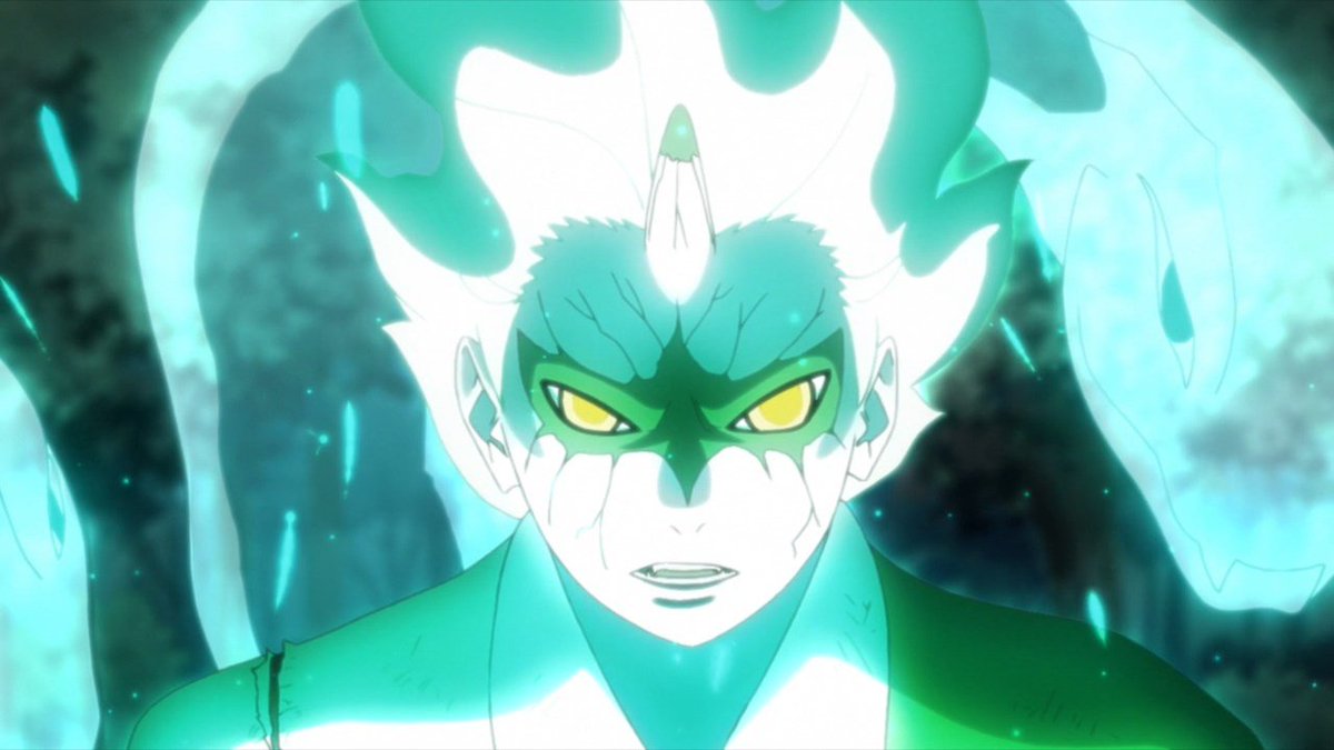 Point 2Sage Mode, we have learned from the past that all sage mode users had marking at their eyes, now what if I told you that boruto's teenage karma design is both the karma seal and sage mode combined, stay with me, we are reaching the conclusion of this thread