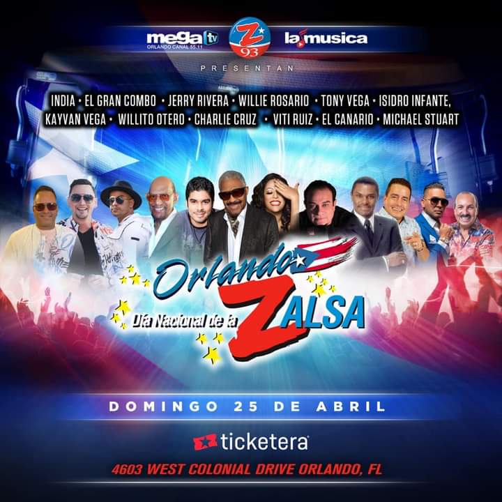 Salsero llego tu dia, el Dia Nacional de la Zalsa, por primera vez en Orlando #DNZOrlando2021  #Abril25