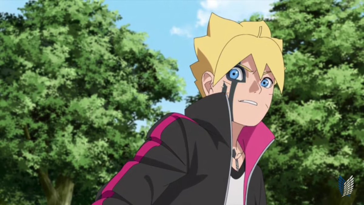 Point 1, From episode 1 we are able to see that Kawaki's Karma didn't change at all, it kept it's original design just like kid kawaki, however, Boruto's karma design did in fact change, right now, you can see that it doesn't fully surround his eye, how come?