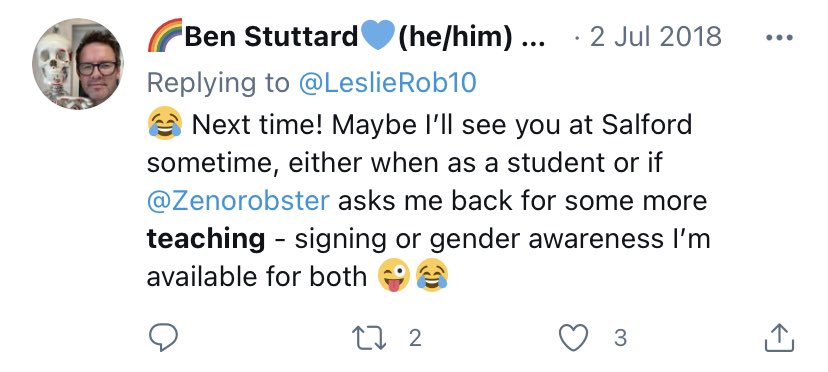And it’s not just Ben’s followers who are saying he’s ‘teaching’ sign language - he’s said so himself.He’s taken issue with us questioning his professional standards, but given he’s teaching potentially incorrect signs to colleagues at work, we have every right to be concerned.