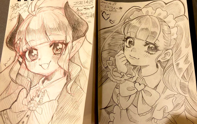 スーパー神絵師とスケブ交換させてもろたで???
せいらちゃん描いてもらっちゃった!!!!!!!
嬉しい!!!!!!!! 
