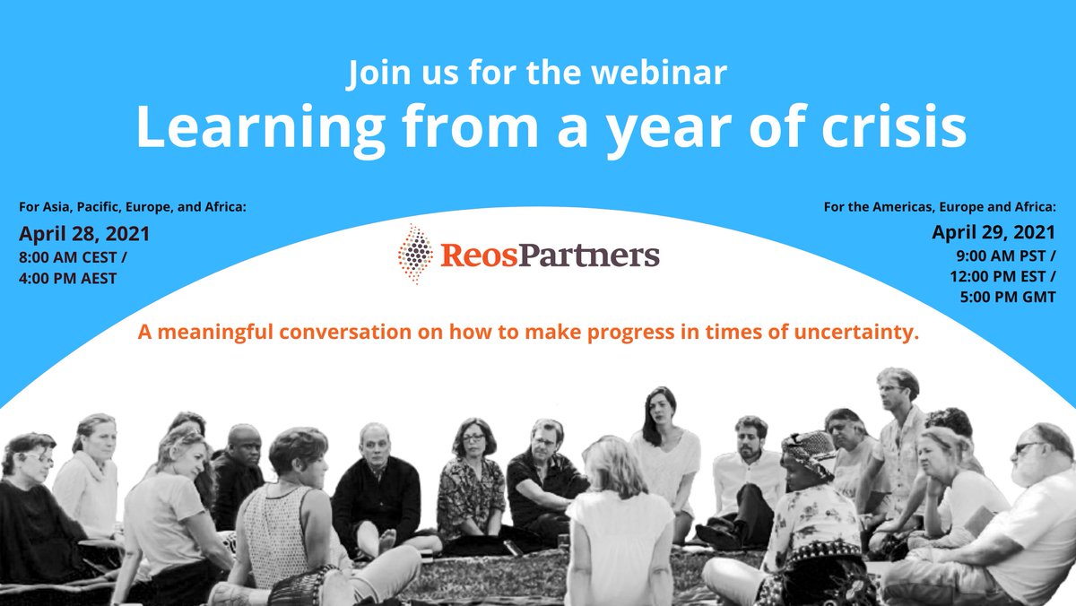 reospartners's tweet photo. Collaboration can transform times of crisis. Join Reos Partners and our collaborators as we delve into key learnings. Save your spot now! #Collaboratetotransform
https://t.co/cMDfFfEAmI https://t.co/StEA6zTTM8