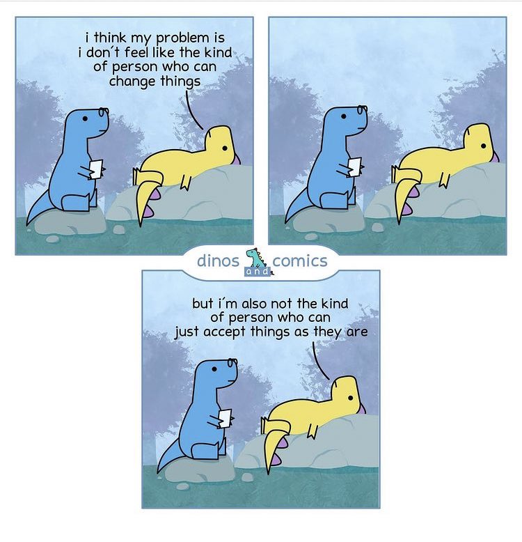 sabagl's tweet image. If the last 12 months were a single comic strip 😑 via @dinoman_j