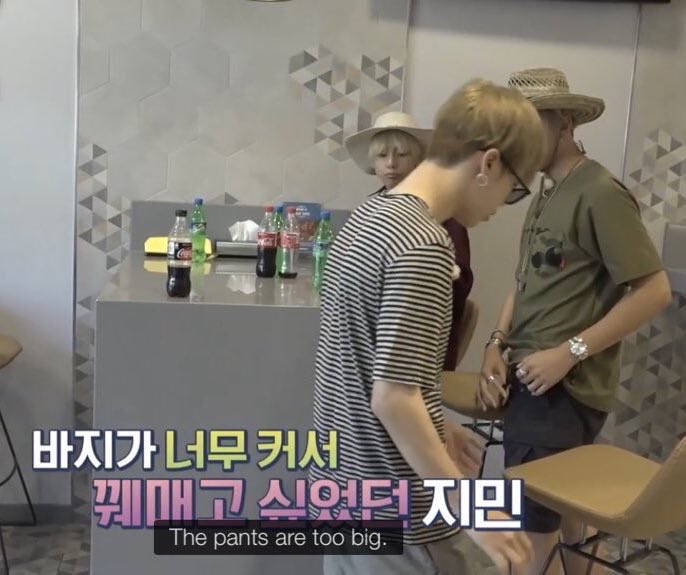 remember when tae bought jimin a needle and thread for his pants when he said how they were big for him :(