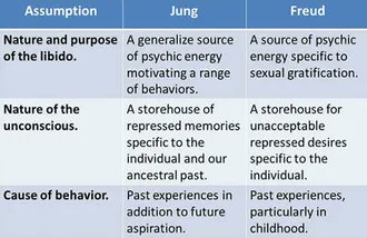 Now, despite Freud's view on libido as a sexual aspect, Jung believed it was more than that. For Jung, libido also contributed to society and culture. Libido, to him, was the psychic energy which motivated an individual, such as hunger, or the will to live.