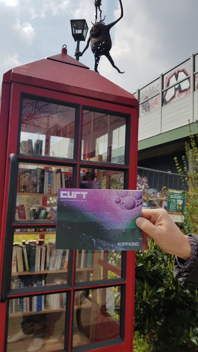 #curtDealer
Unsere neuen Magazine liegen nun auch in den Bücherschränken Haidhausen/Steinstraße 44, Maxvorstadt/Stiglmairplatz und Giesing/Kolumbusplatz. Immer offen. Juhu! 🤓