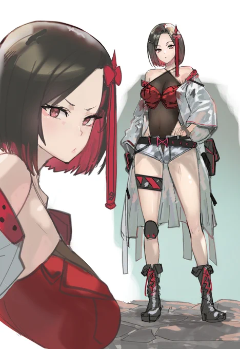 赤い子 
