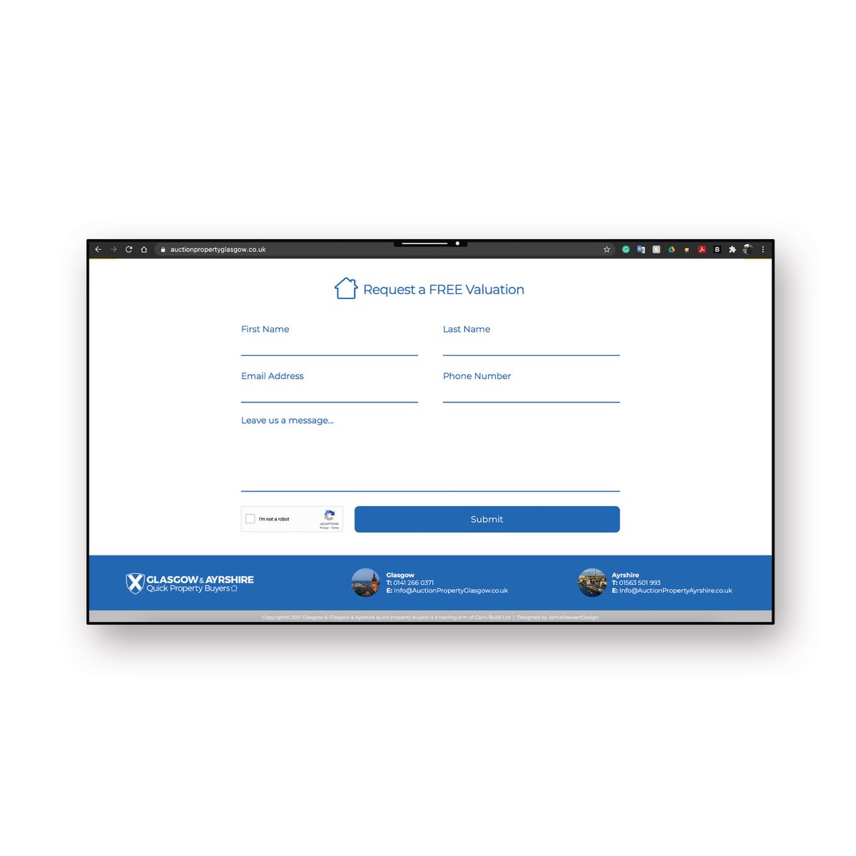 JamieSDesign's tweet image. Web and logo design for property specialists 🏴󠁧󠁢󠁳󠁣󠁴󠁿 Glasgow &amp;amp; Ayrshire Quick Property Buyers

↳ jamiestewartdesign.com
