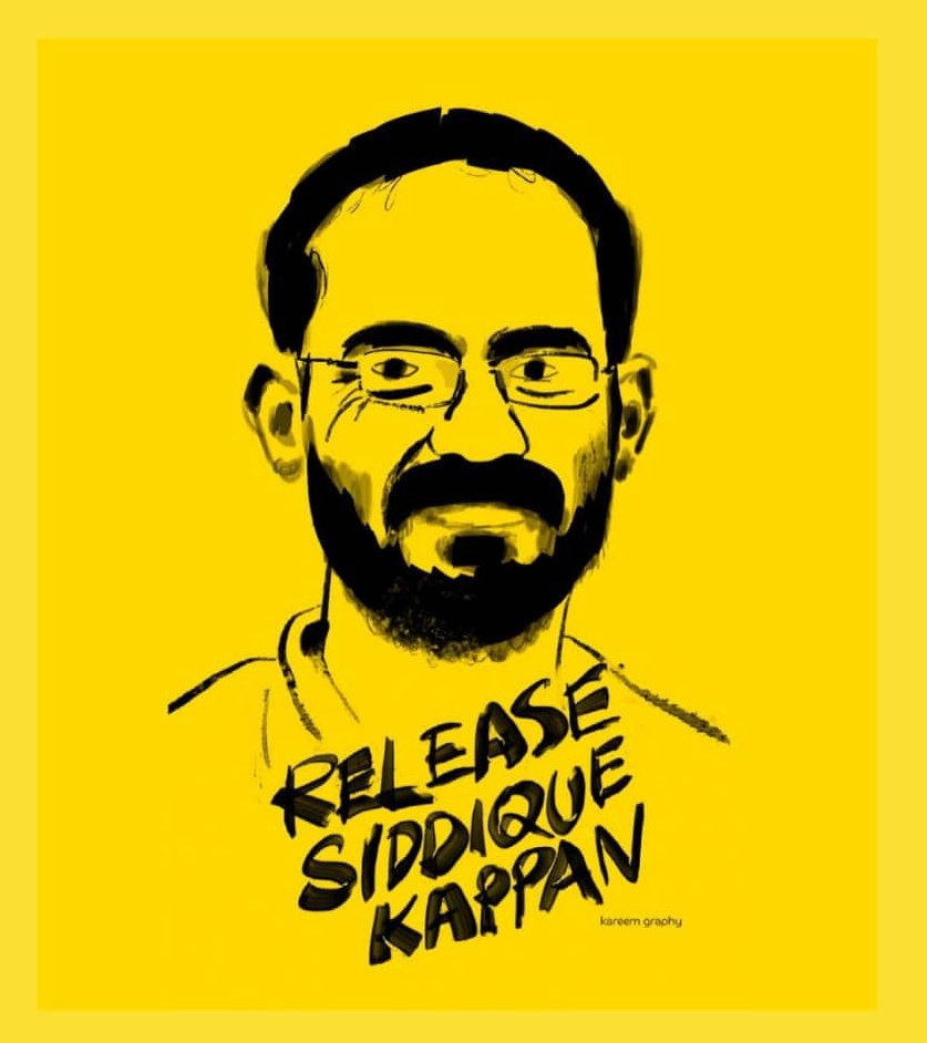 Stop Cruelty, 
Release Journalist Siddique Kappan.
#FreeSiddiqueKappan
#SiddiqueKappanNeedsCare