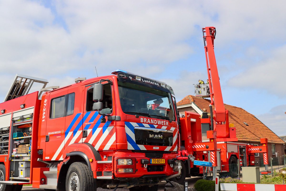 Melding schoorsteenbrand Klomperweg Lunteren