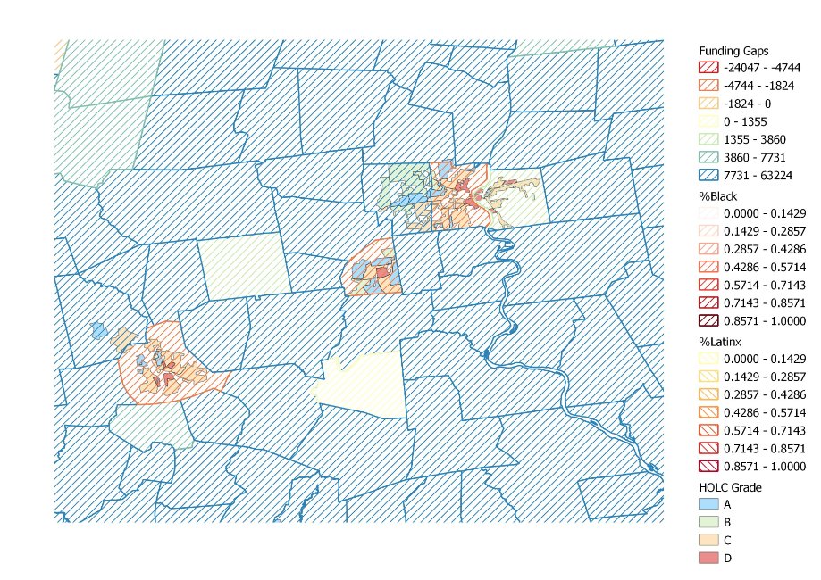 A few more pictures... Connecticut (racial composition on left... funding gaps on right)  @SecCardona (Funding gaps here set against low bar of $$ needed to achieve national average outcomes)