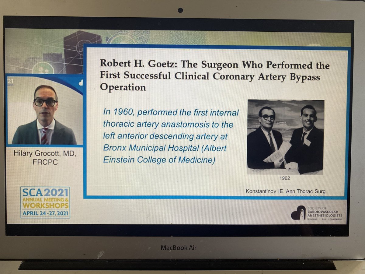Learning about some Giants in our field from Dr Grocott #sca2021 day 2 - here we go ☕️💪🤓 <a href="/DrGrocott/">Dr. Hilary P. Grocott, MD, FRCPC</a> <a href="/RUBraveEnough/">Brave Enough MD</a> <a href="/scahq/">Society of Cardiovascular Anesthesiologists | SCA</a>