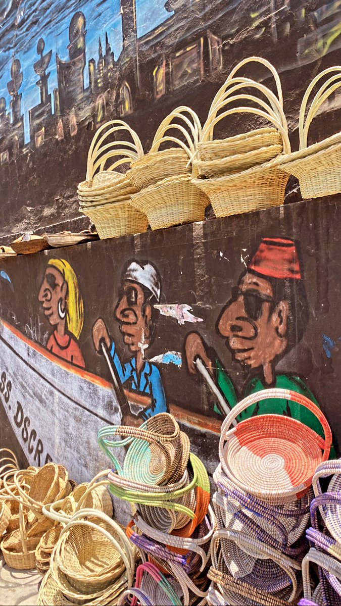 And of course, Senegalese arts and craft with a bit of street graffiti.