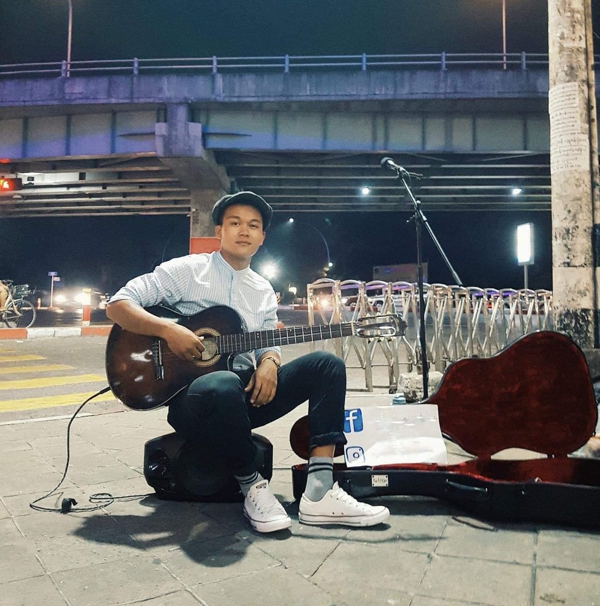 A busking singer was arbitrarily abducted while he was performing on streets of Thingangyun. His purpose of busking in the middle of dangers &amp; crisis is to provide medical expenses for his mother bone cancer.Its beyond violation to arrest anyone they see. #WhatsHappeningInMyanmar