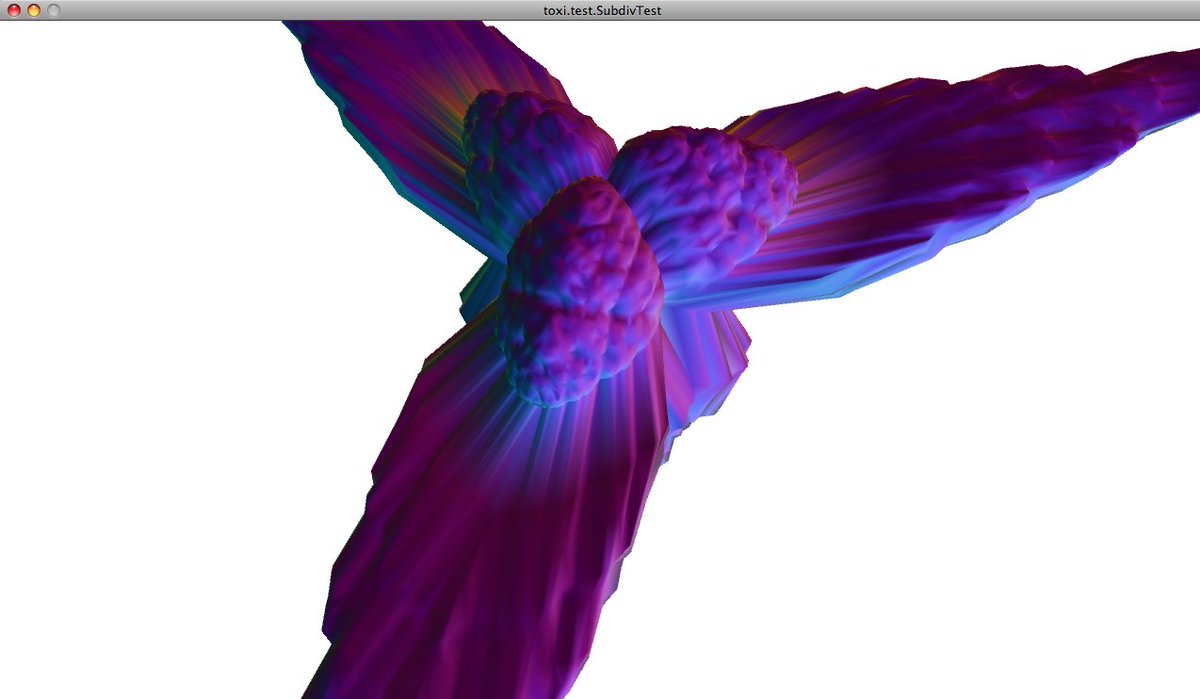 32b/ Some further (early) examples of this subdivision research, here more with a view at biomimicry and morphogenesis, later leading to the  https://thi.ng/morphogen... DSL, but also workshops w/ Architecture departments at ETH Zurich & Städelschule Frankfurt