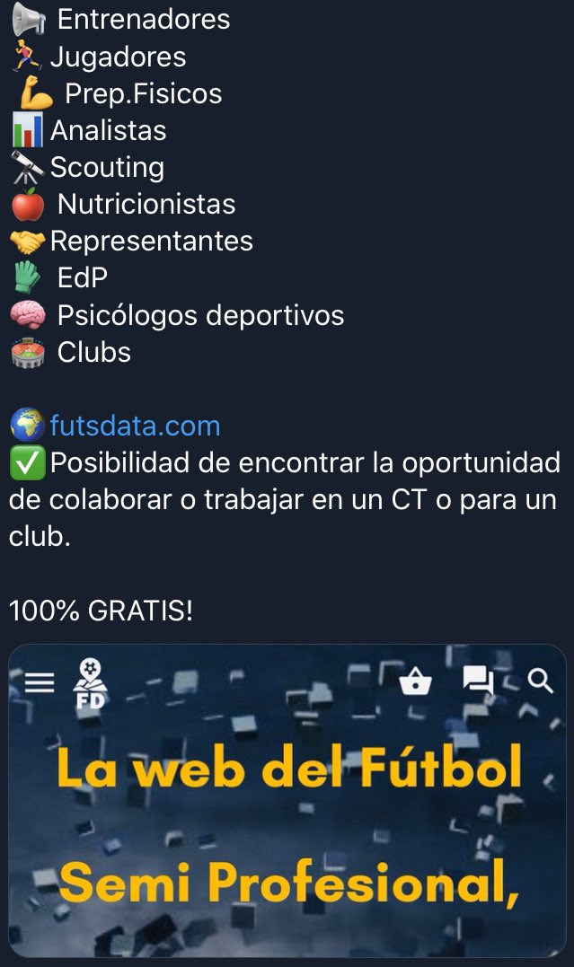 futsdata's tweet image. 🚨Aún sin finalizar la temporada y ya comienzan los equipos a mirar entrenadores, jugadores, etc...de cara a la temporada siguiente...
👉entra a futsdata.com y encuentra lo que buscas o da publicidad a tu perfil para que te encuentren y contacten contigo 😃