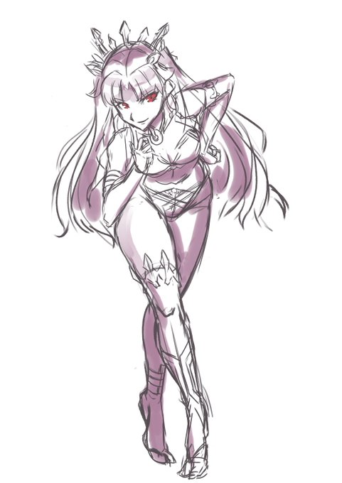 #FGO #イシュタル #イラスト
イシュタルおねいさんラフ
がんばって仕上げていきます😯 