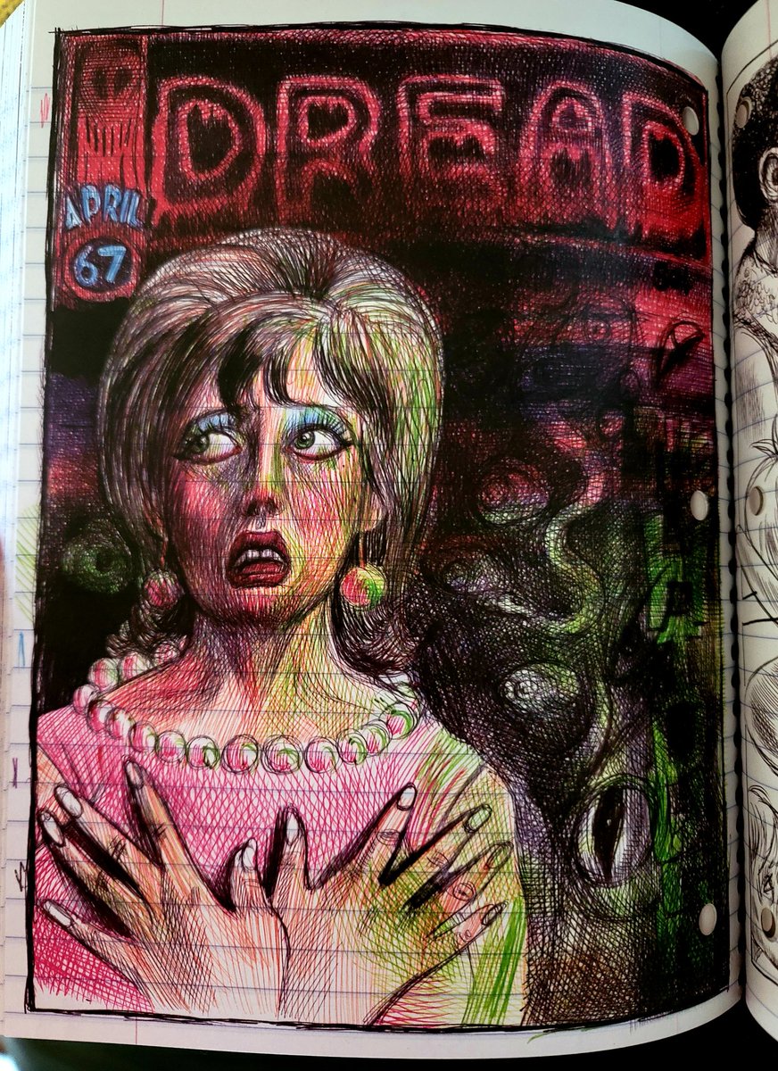 Windbreaker1313's tweet photo. Sorry @notexactlylegit here's another one lol.
This book is one of the most beautiful pieces of horror art I've seen in a LONG time! I can't believe I'm JUST seeing this!! @fantagraphics #EmilHarris #MyFavoriteThingIsMonsters https://t.co/yN20FgZeo8