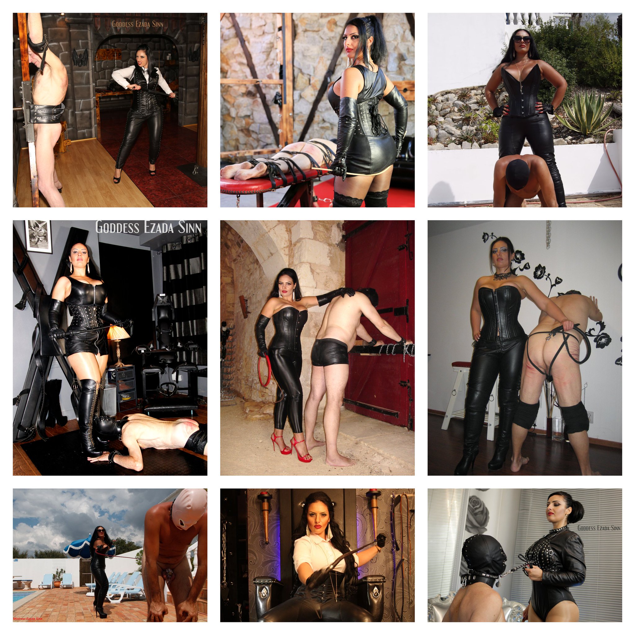 Ezada Sinn poses with a whip