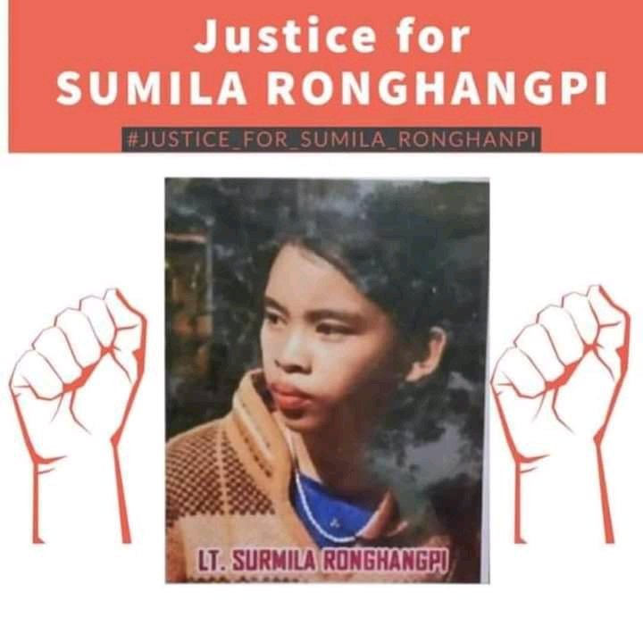 BaruahNeina's tweet photo. A 12 year old tribal girl from Assam was burnt alive after sexually abused by some inhuman character.We want justice for this innocent soul, SUMILA RONGHANGPI ! We stand against  violence.
#JusticeForSumilaRonghangi 
#StandWithSumila
#StandAgainstViolence
@PragNews @DY365 https://t.co/5Kcco3SkYt