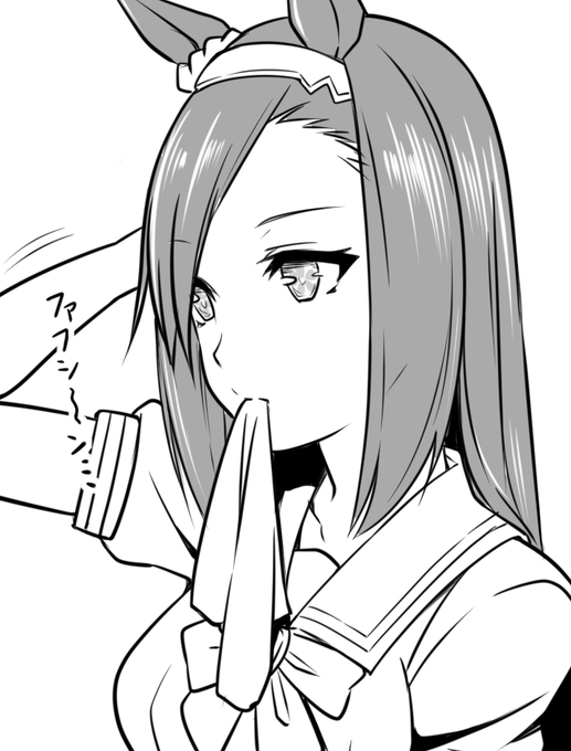 髪下ろしたバクシンオー 