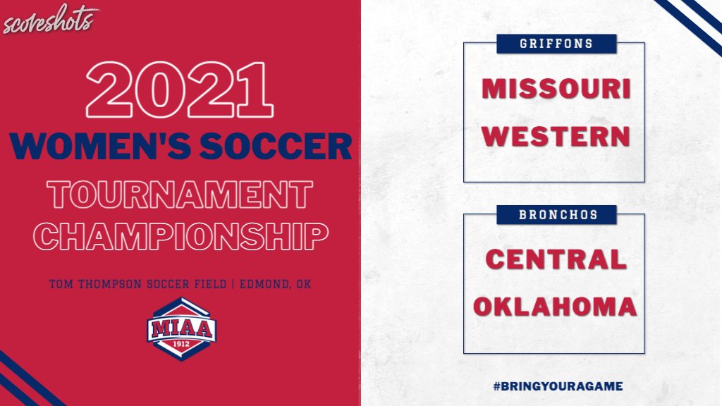 TheMIAA's tweet photo. It's finally here... a champion will be crowned at 1 p.m. today in the 2021 MIAA Spring Women's Soccer Tournament!
@gogriffons @ucoathletics #BringYourAGame #MIAAws

Watch: https://t.co/XaMxNV76XQ
Read more: https://t.co/A9SIa8jxDk https://t.co/gP27lvXwaR