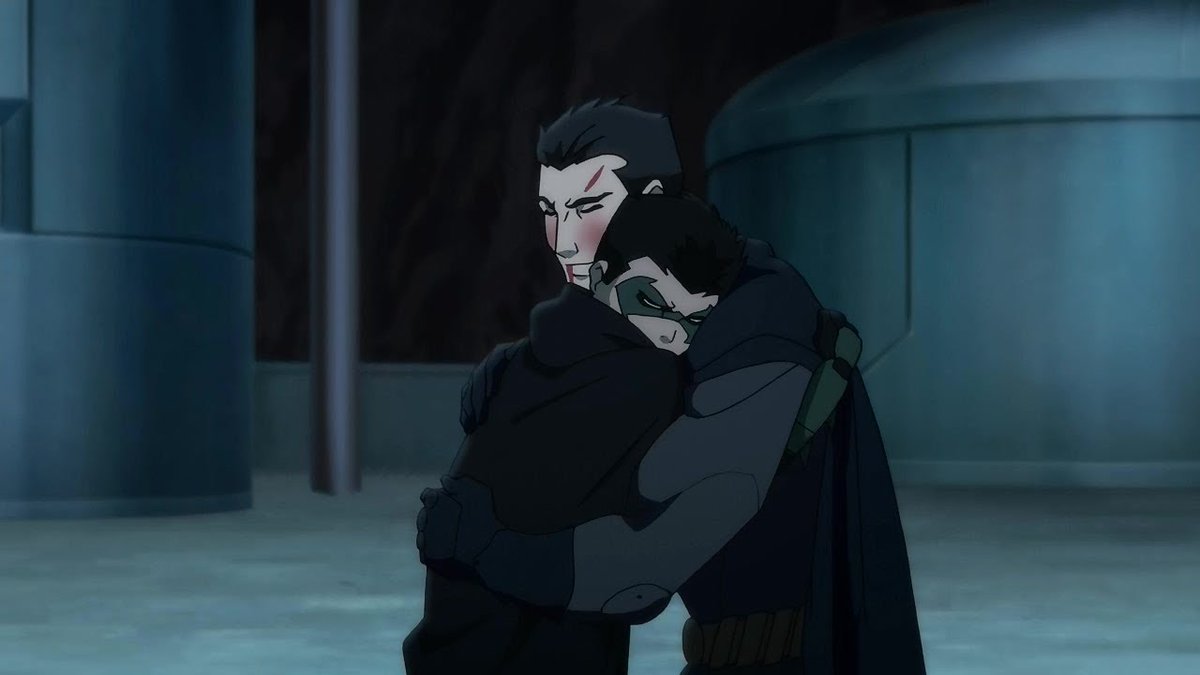 By the end of the film Bruce learns to trust in Damian. They've solidified their father/son bond. Letting him set off to find himself, trusting he'll come back when he's ready, because HE wants to come back.